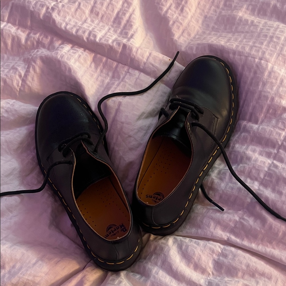 Dr. Martens Black Platform Shoes